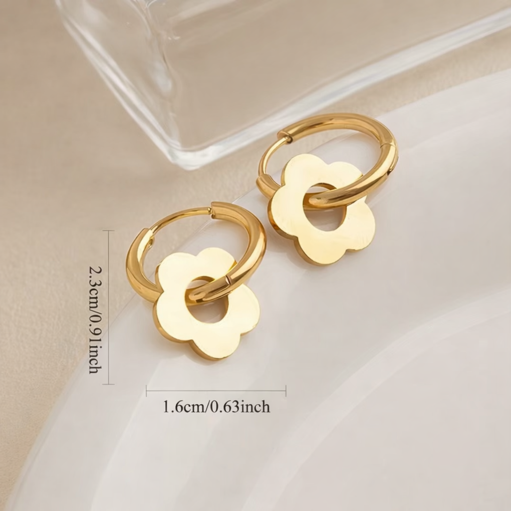 Bloom Icon Øredobber – GlitzGlow