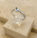 Ada Ring i 925 Sterling Sølv med Personlig Minnecabochon ✨