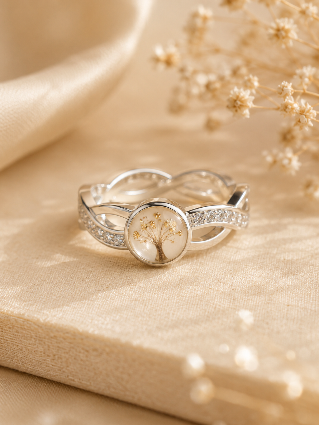 Evig Minne Ring i 925 Sterling Sølv