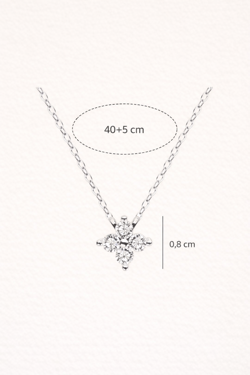 Kløver Halskjede – 925 Sterling Sølv