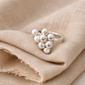 Justerbar ring i 925 sølv – Elegant bobledesign | Hypoallergenisk & stilren