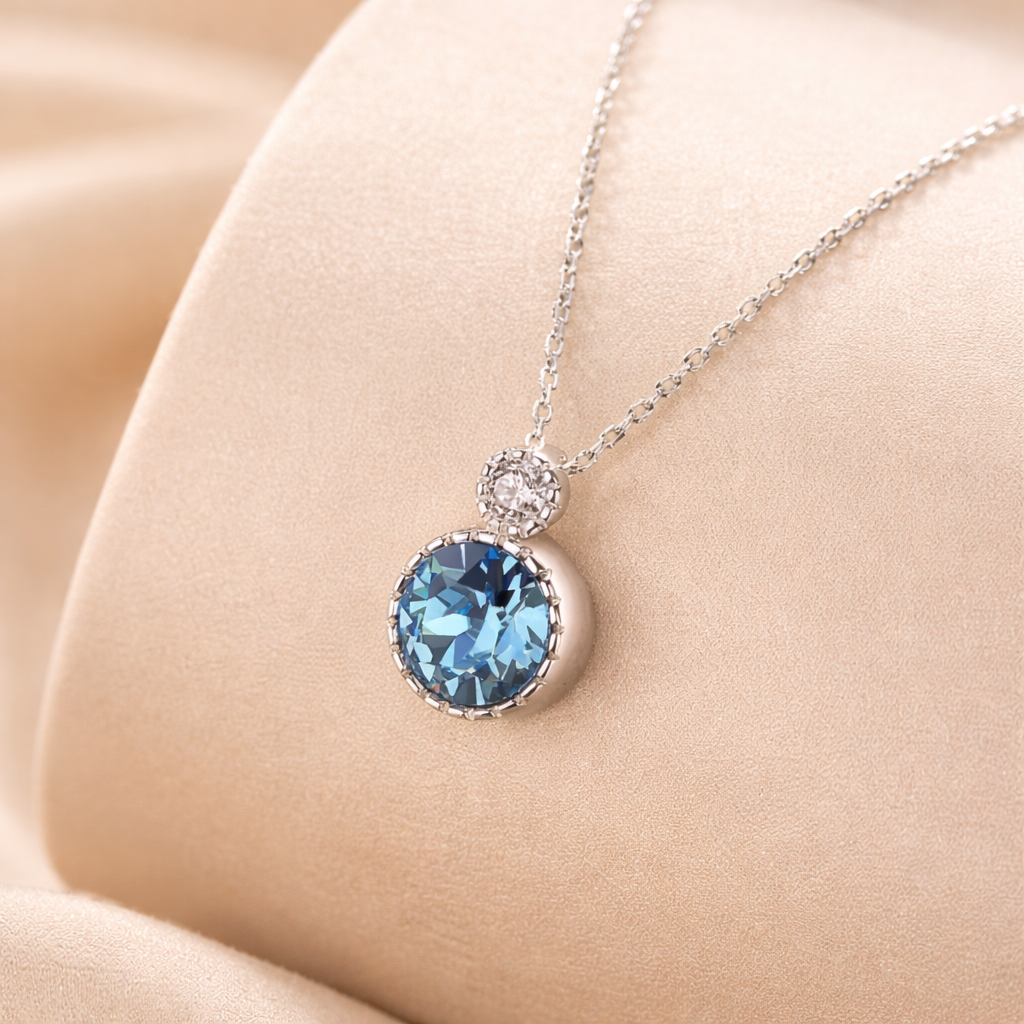 Blå Radiance Halskjede