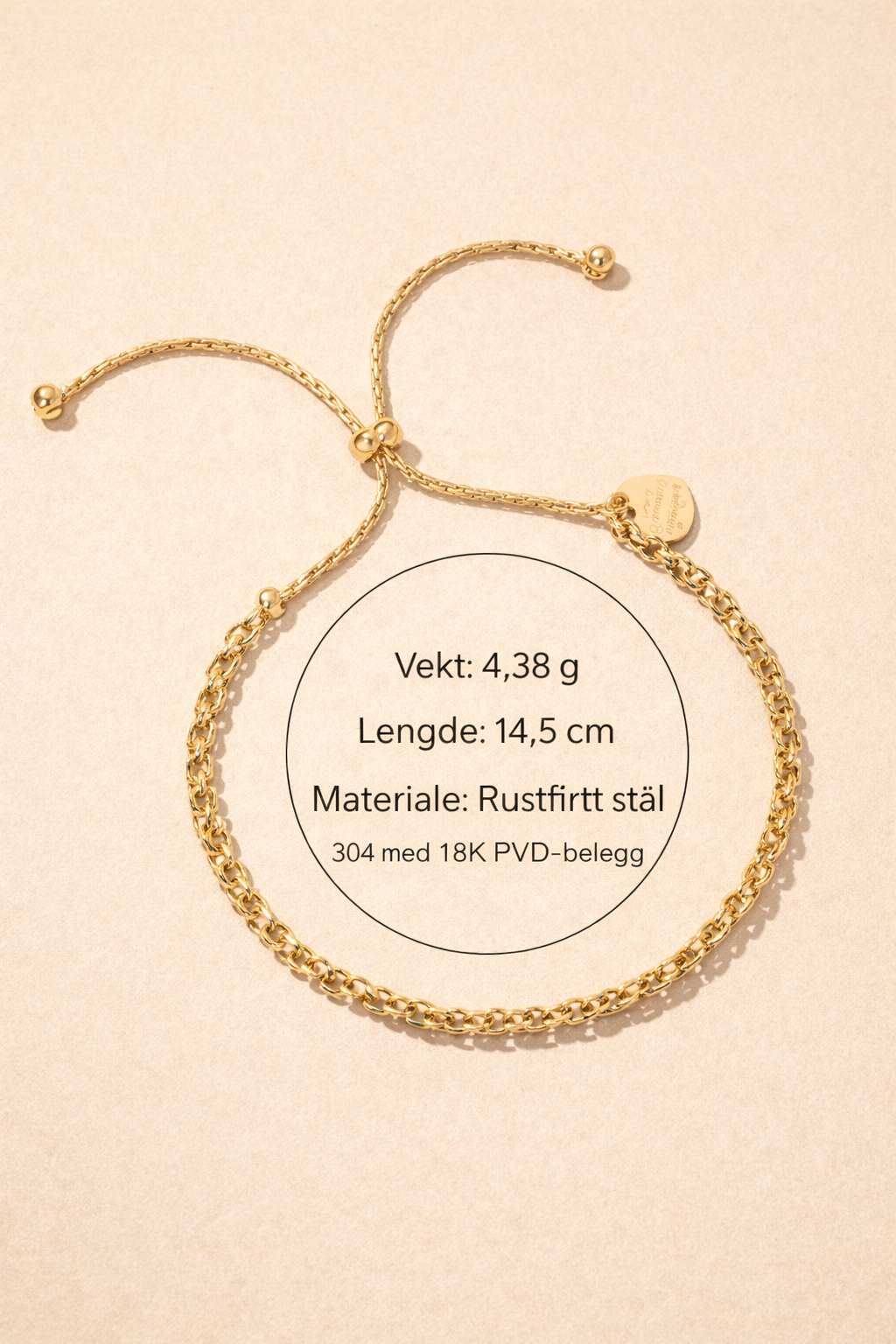 Amora Bracelet – Gullfarget