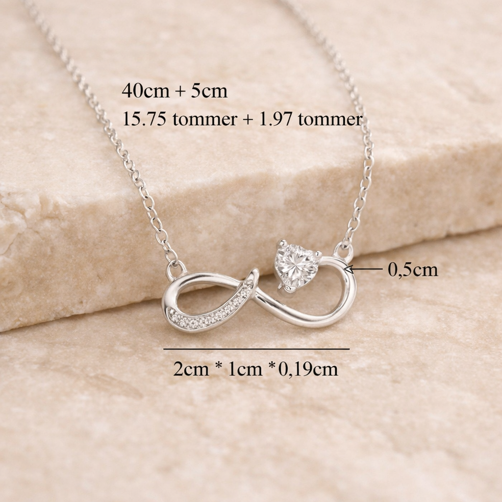 Infinity Halskjede – 925 Sølv