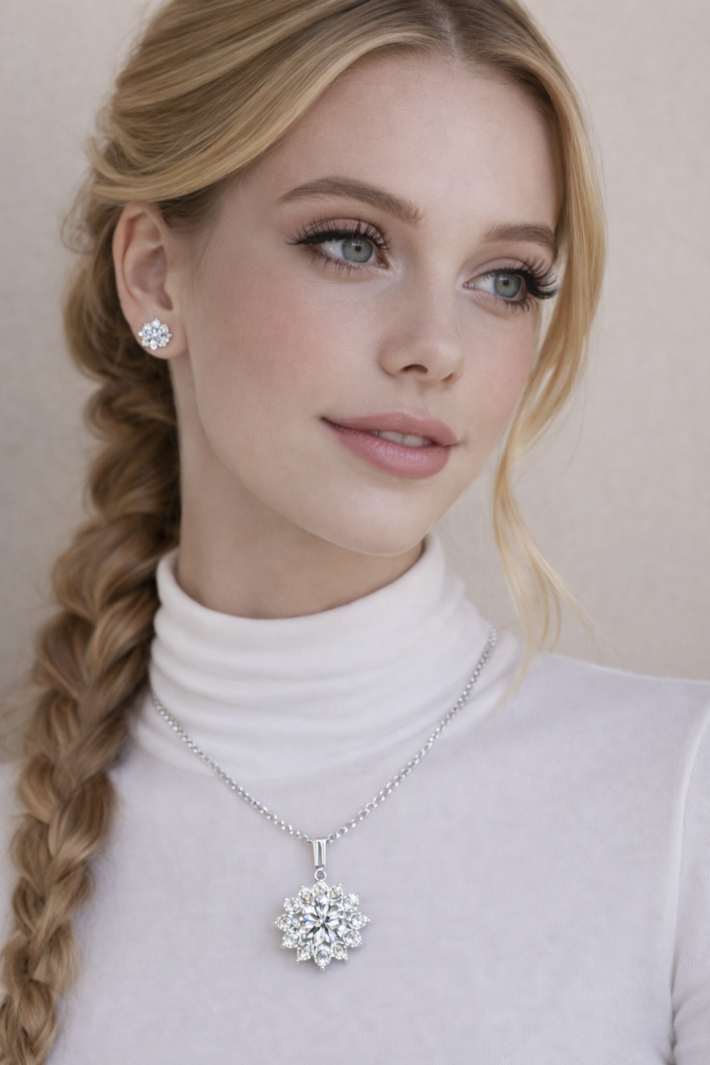 Aurora Solis Moissanite Sett – Sølv 925