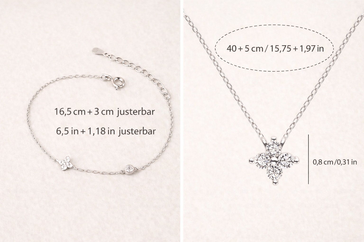 Blomststjerne Smykkesett