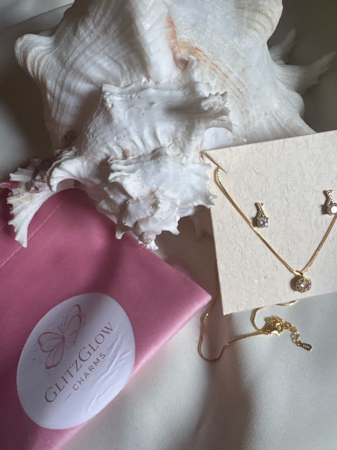 Aurora Halo-Smykkesett i sølv med gullbelegg