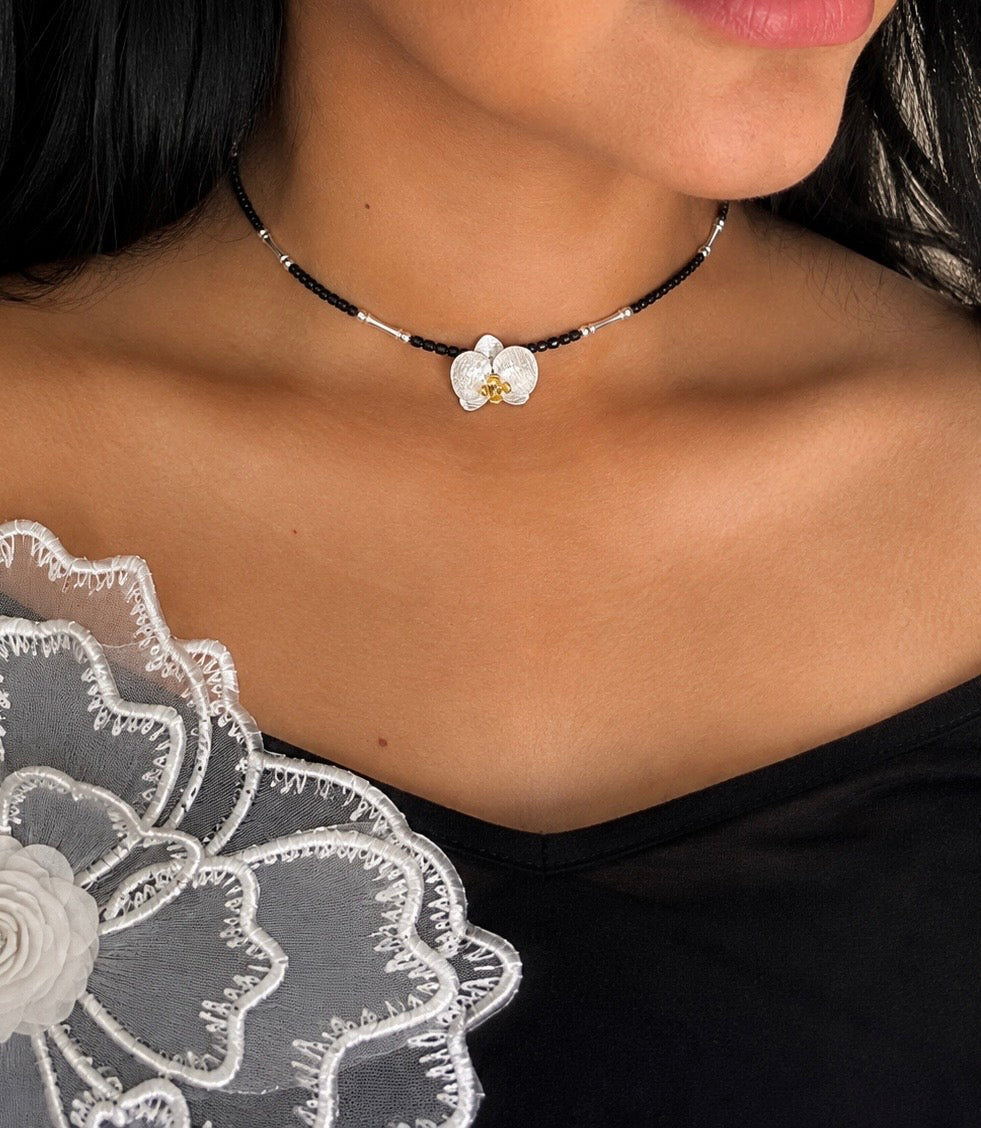 ORKIDÉ Choker – Sølv 925