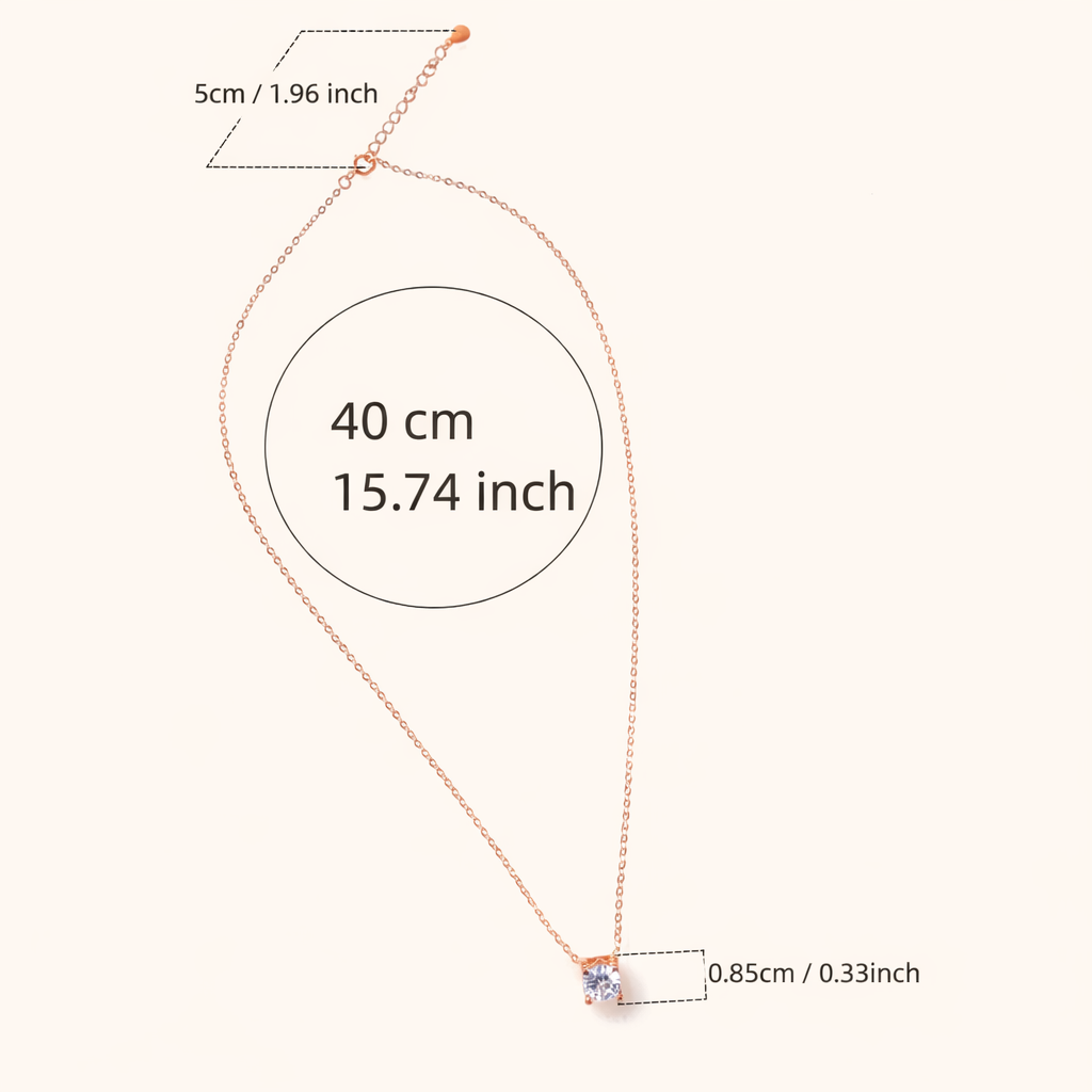 Nordlyset Smykkesett –  Moissanitt i Rosegull