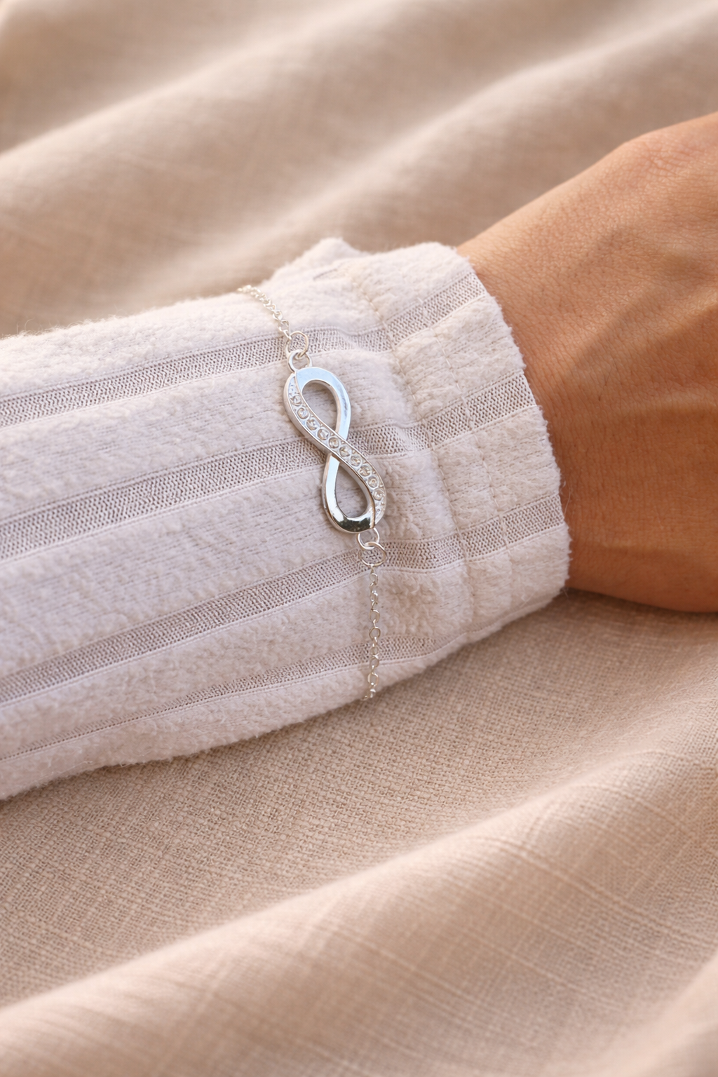 Armbånd i ekte 925 sterling sølv – Uendelig symbol