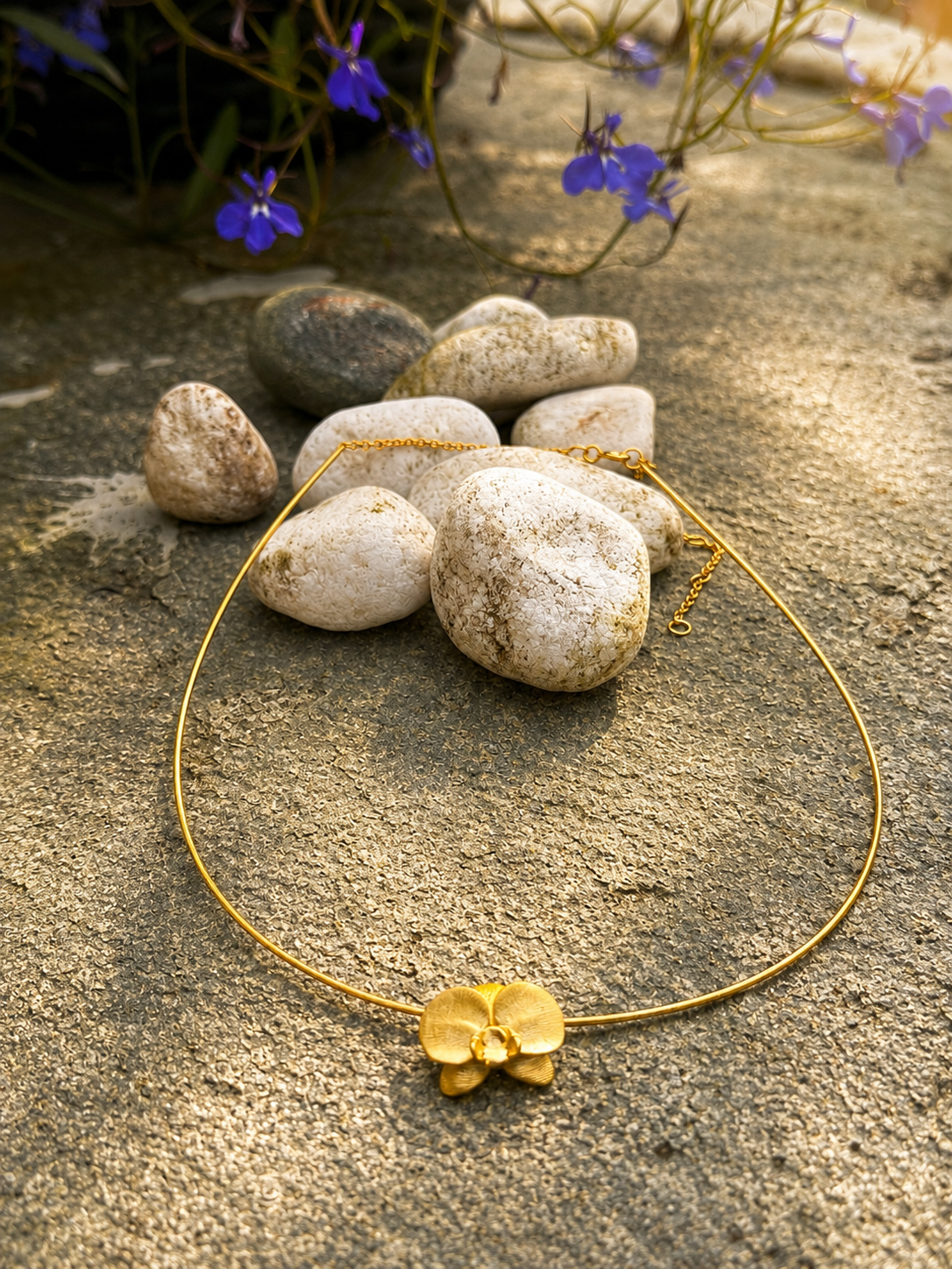 ORKIDÉ Choker – Sølv 925 | 18K gullbelagt