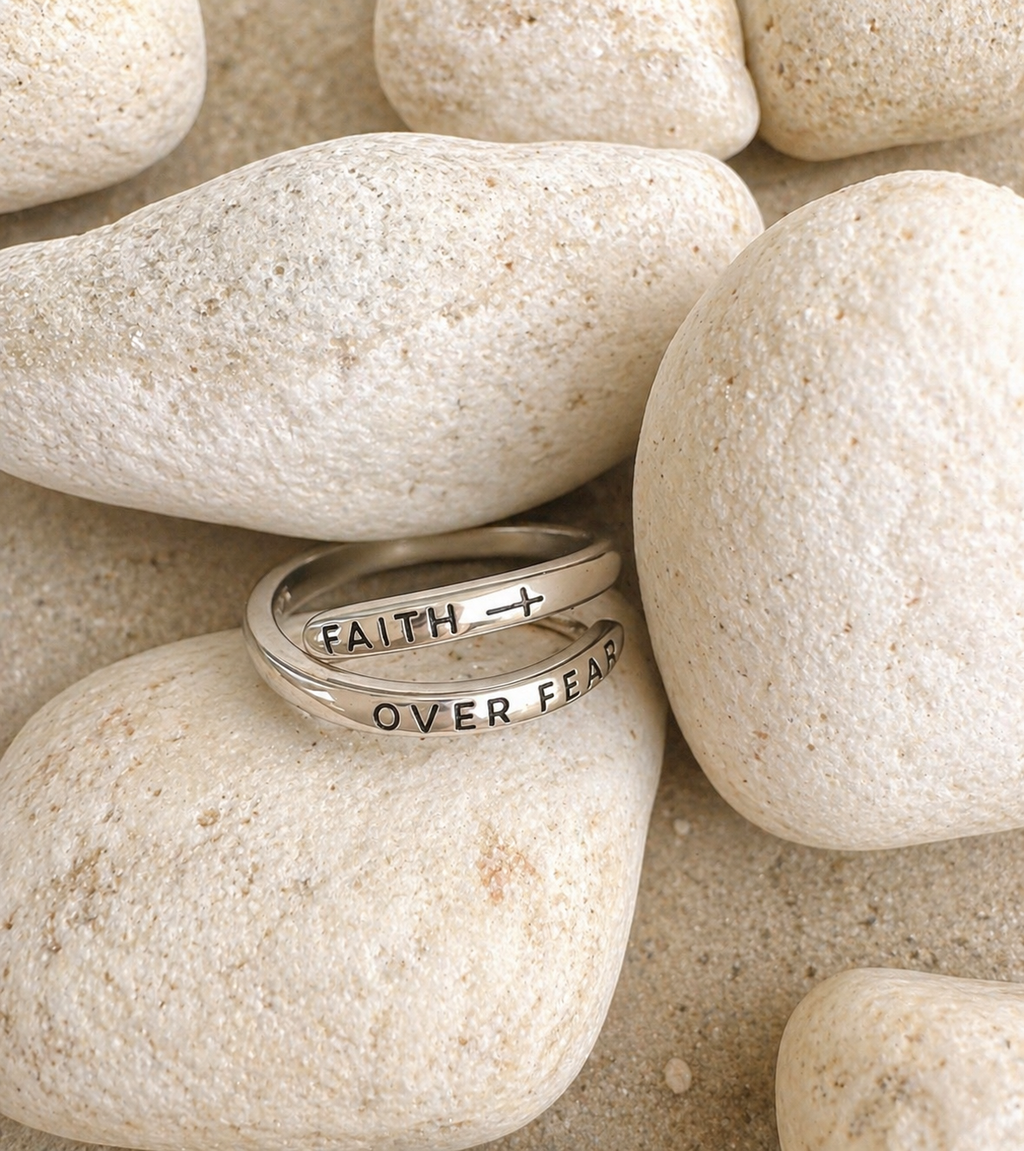 Sølv Ring Faith Over Fear
