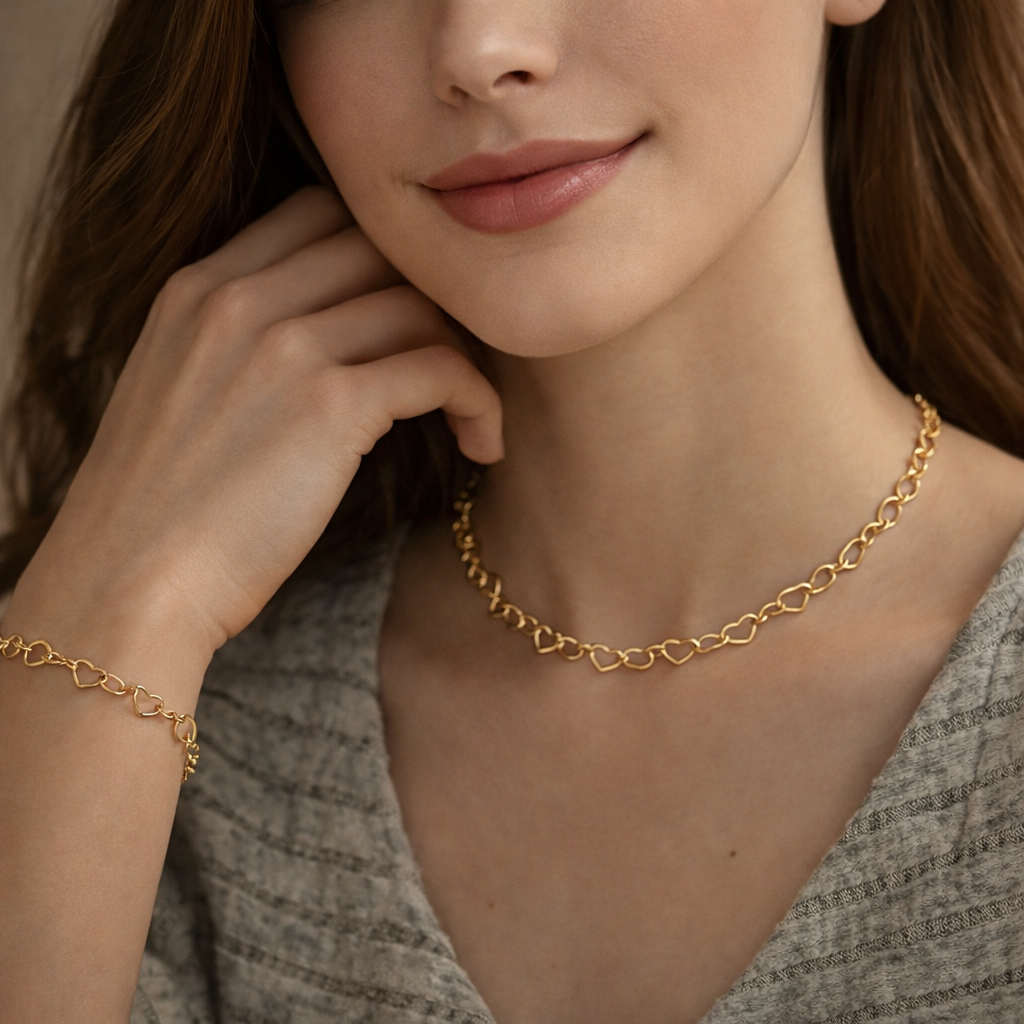 💛 Hjertelenke Signature Set  Glitz Glow Exclusive