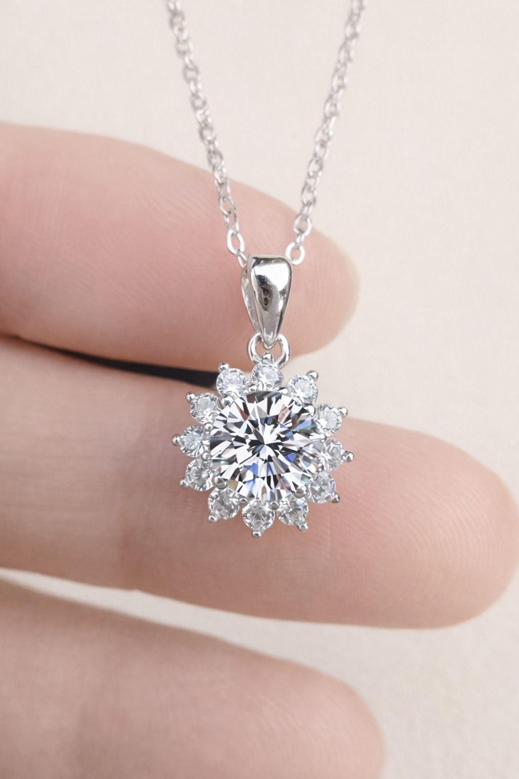 Aurora Solis Moissanite Sett – Sølv 925