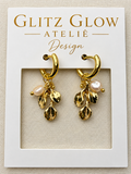 Pearl Leaf Hoops – 18K Gullbelagt 925 Sølv