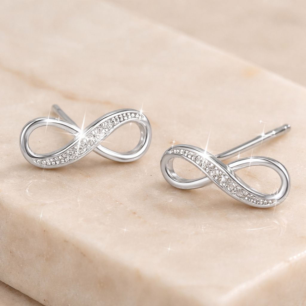 Infinity Øredobber – 925 Sølv