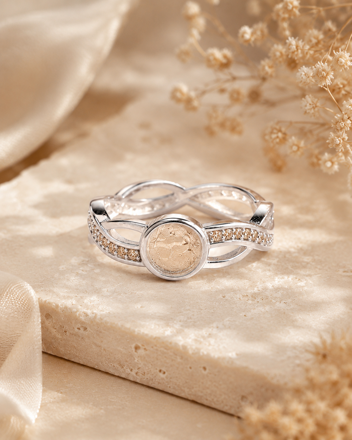 Evig Minne Ring i 925 Sterling Sølv