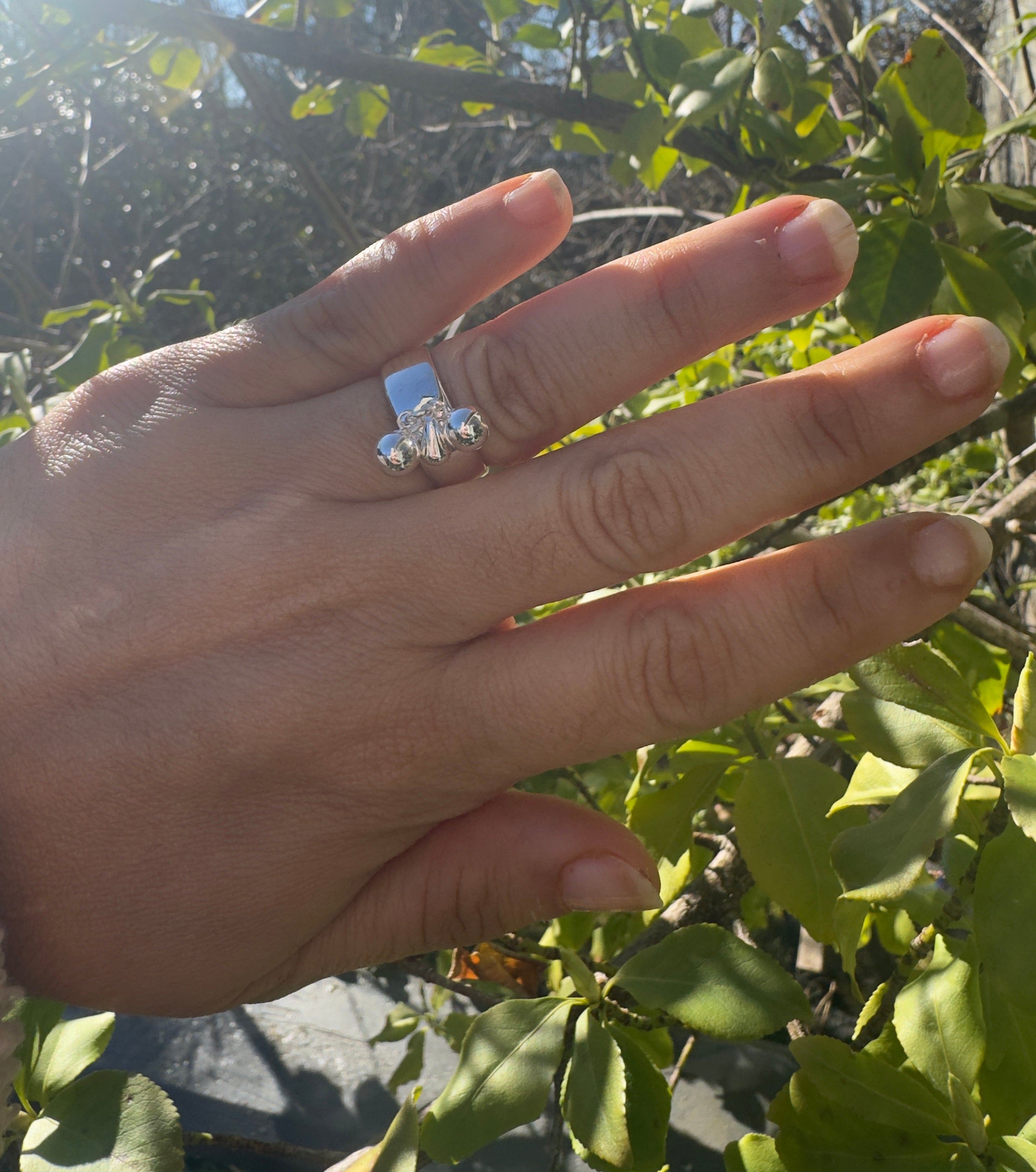 GlitzGlow justerbar ring i sølv 925 – moderne og trendy design