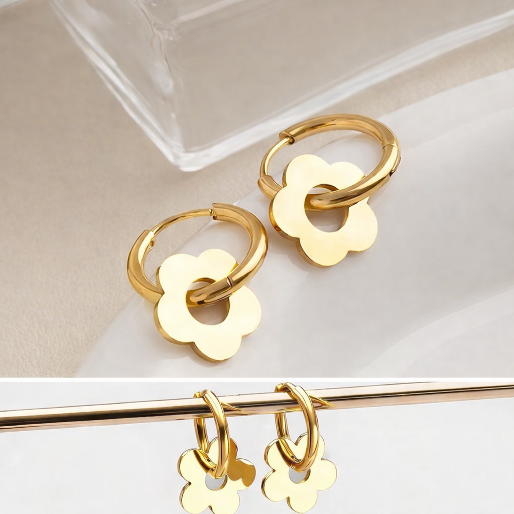 Bloom Icon Øredobber – GlitzGlow