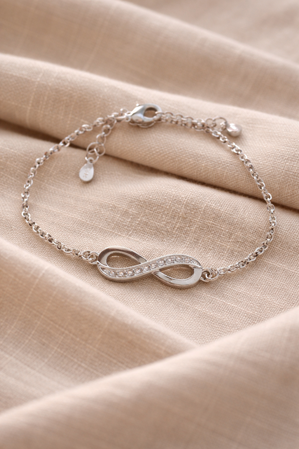 Armbånd i ekte 925 sterling sølv – Uendelig symbol