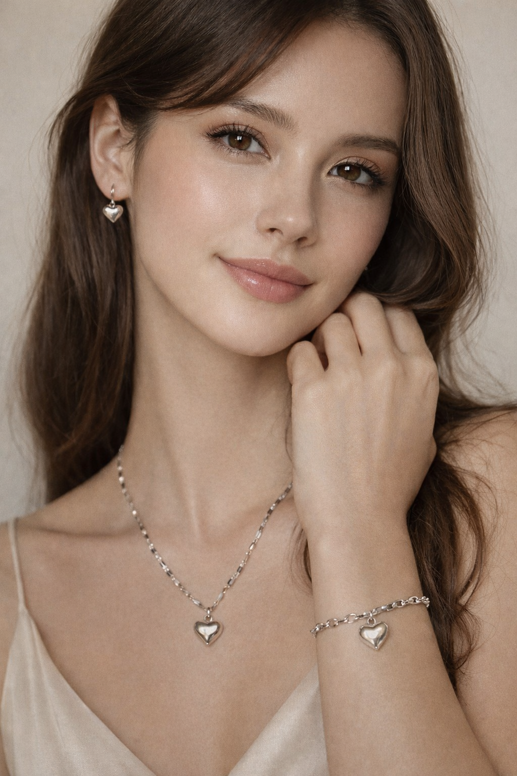 GlitzGlow Hjerte sett-Stålkolleksjon(316L)