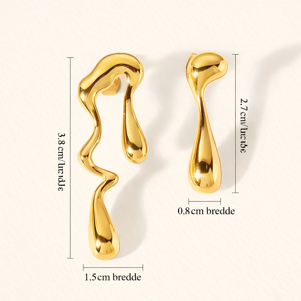 ✨ Liquid Flow Earrings – Gull