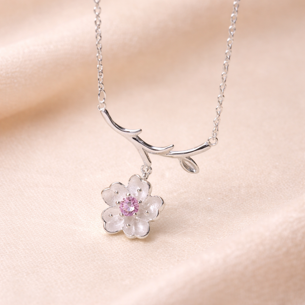 🌸 Lys & Blomst – Ekte Sølv 925