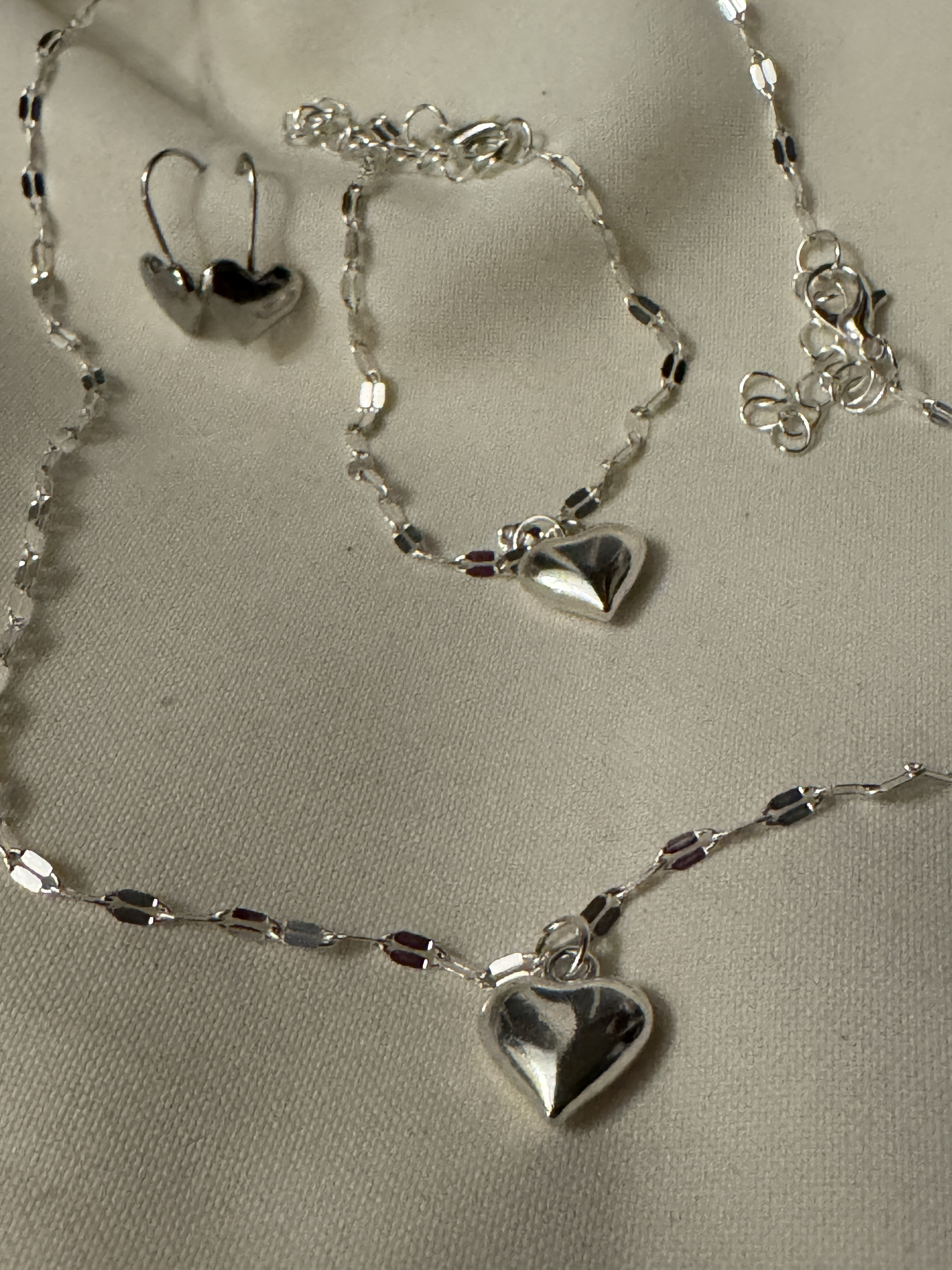 GlitzGlow Hjerte sett-Stålkolleksjon(316L)