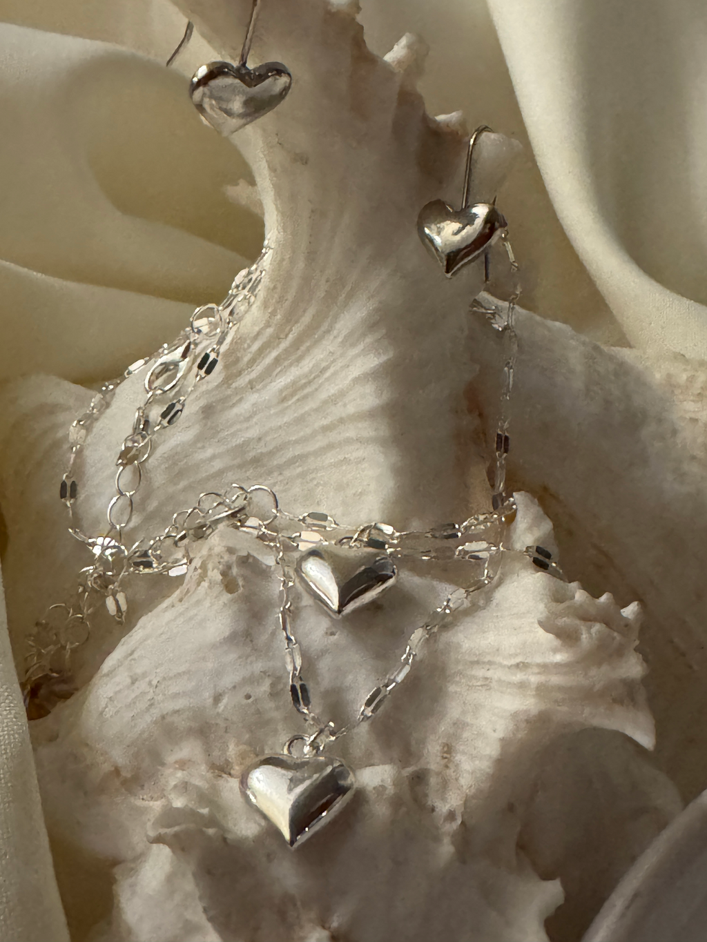 GlitzGlow Hjerte sett-Stålkolleksjon(316L)