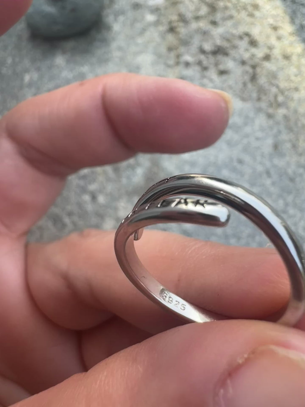 Sølv Ring Faith Over Fear