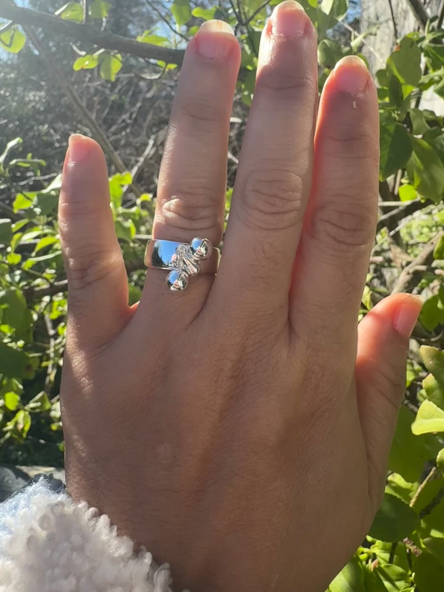GlitzGlow justerbar ring i sølv 925 – moderne og trendy design