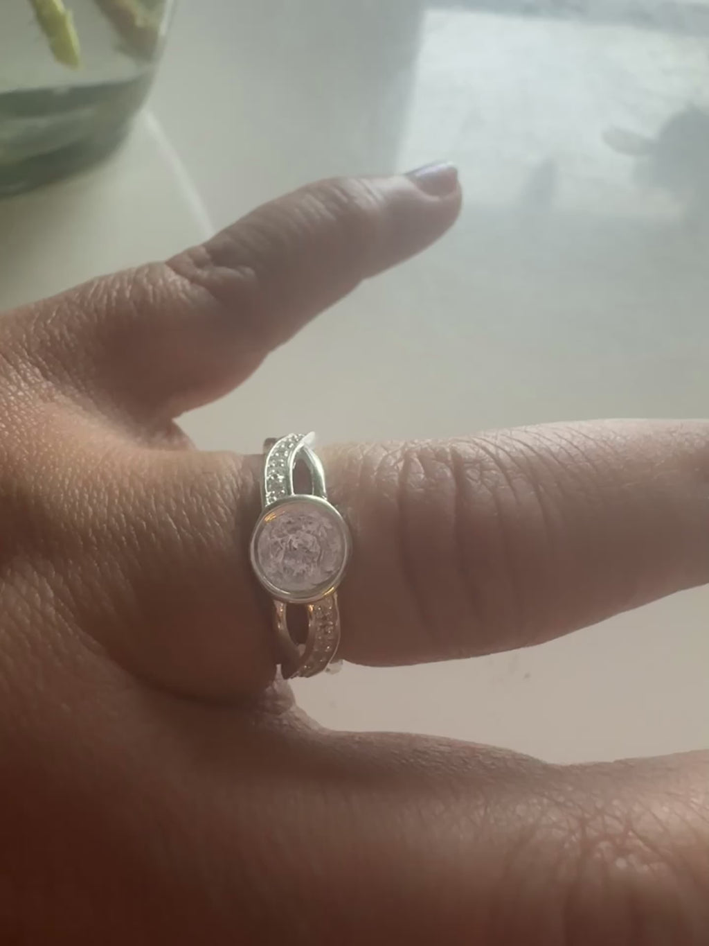 Evig Minne Ring i 925 Sterling Sølv